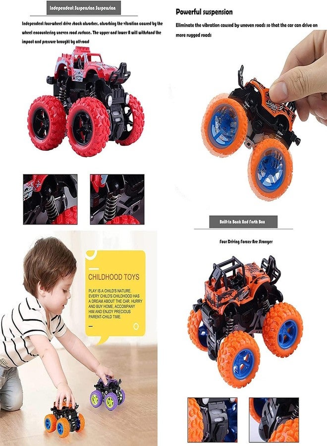 Niku 4X4 Mini Monster Friction Truck Toy for Kids Boys Girls Age 3-8 | 360 Drift Stunt car | Push and Go Forward Car | Birthday Party Gift for Kids (Pack of 2, Multicolor) - Image 5